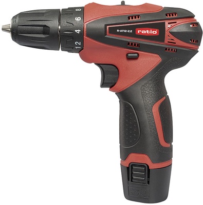 Taladro atornillador bater�a RATIO R-AT12-2.2